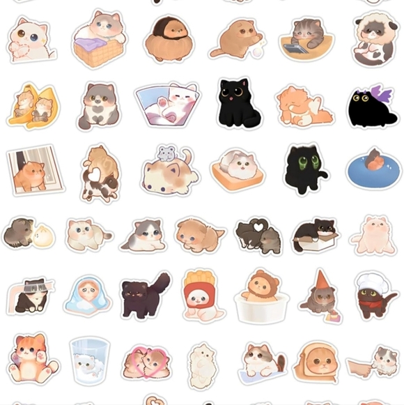 100 pc Cute Animal Sticker Pack - Picture 3 of 4